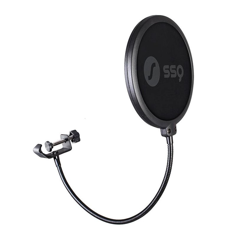 SSQ POP1 - Dvojni pop filter za mikrofon, črn