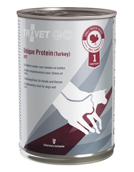TROVET Unique Protein UPT s puranom - mokra hrana za pse in mačke 400 g
