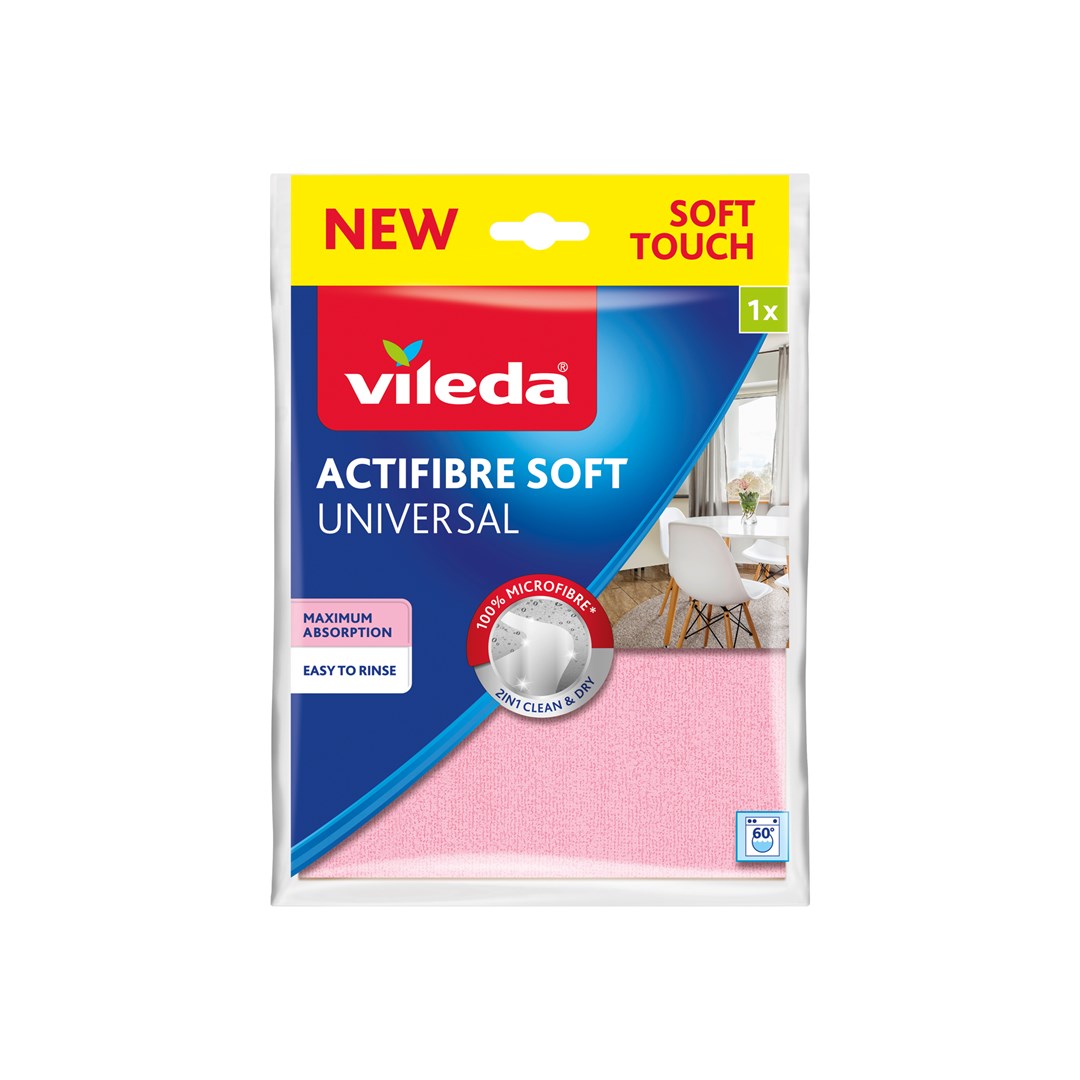 Vileda Actifibre Soft Krpa - Roza