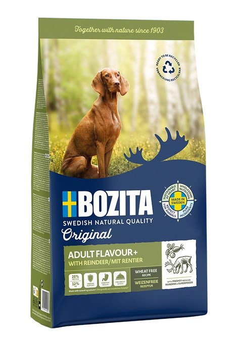 BZT BOZITA Original Adult Flavour+ Reindeer suha pasja hrana, 12 kg