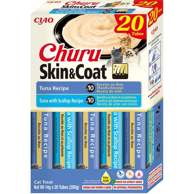 INABA Churu Skin&Coat poslastice za mačke - Tuna - 20x14g