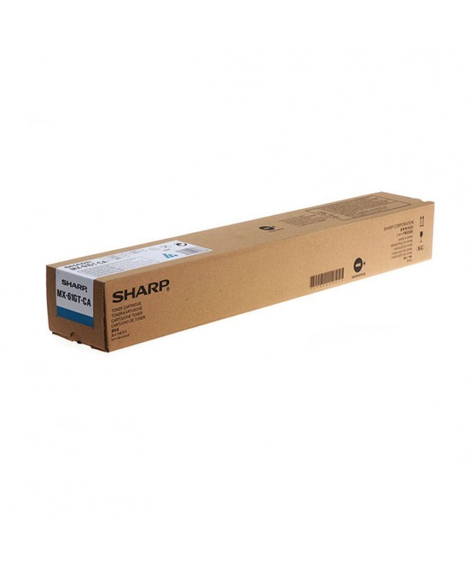 Sharp MX61GTCA toner, original, cian, 24000 strani