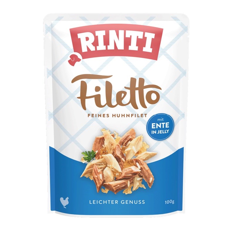 Pasja hrana RINTI Filetto piščanec z račjo, 100g
