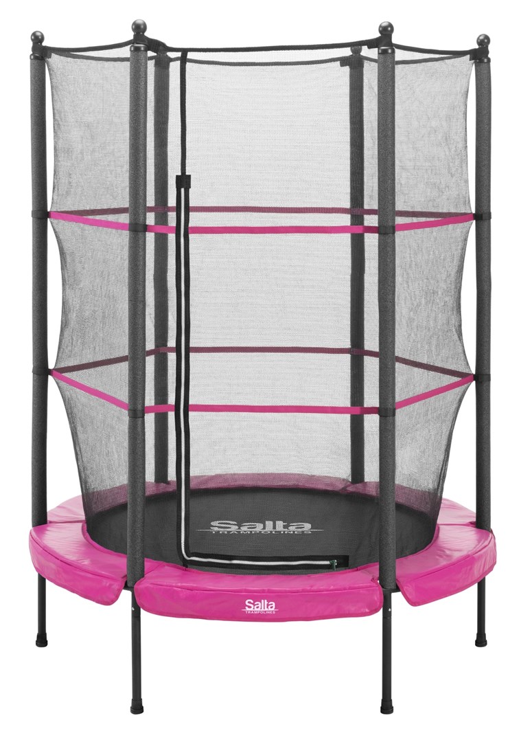 Salta 5426P Okrogla trampolina s kodo LTA - roza, črna