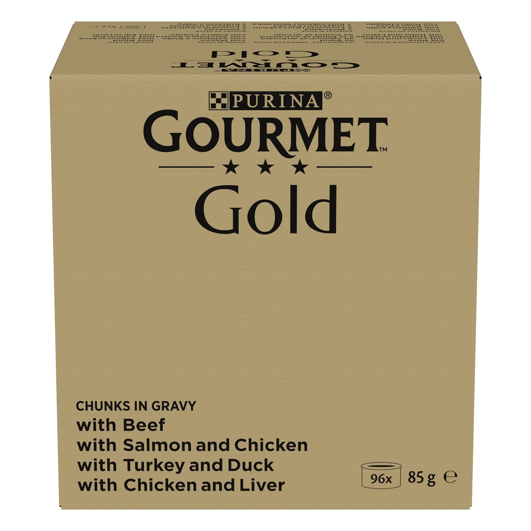PURINA GOURMET GOLD Mix 4 okusov, mokra hrana za mačke, 96x85g