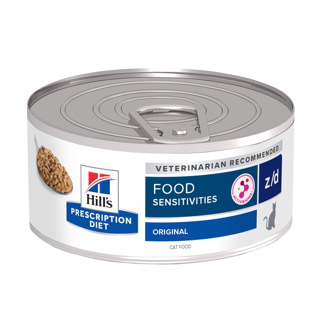Hill's Prescription Diet z/d hrana za mačke z občutljivostjo na hrano, 156g