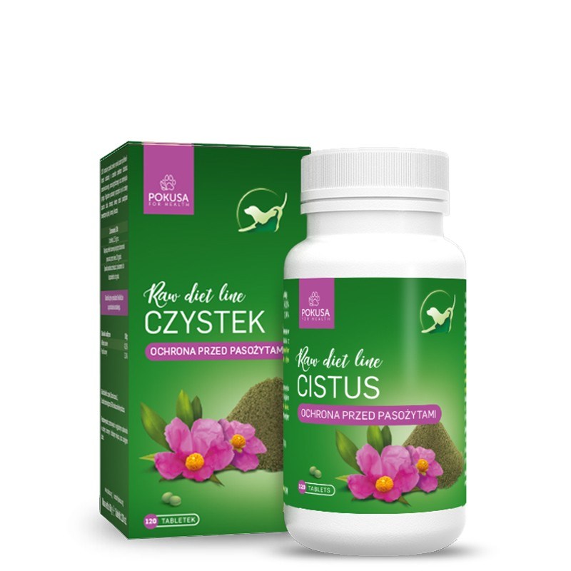 POKUSA RawDietLine Cistus - prehransko dopolnilo za pse in mačke, 120 kosov
