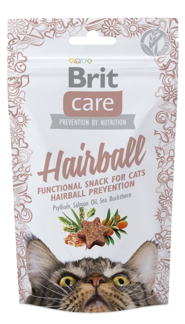 BRIT Care Cat Snack Hairball - priboljšek za mačke, 50 g