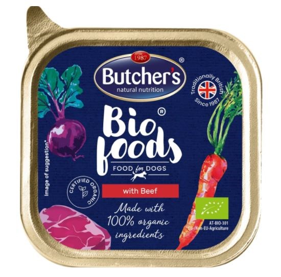 BUTCHER'S Bio Foods z govedino - Mokra hrana za pse - 150 g