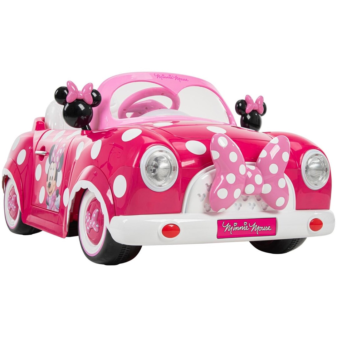 Otroški električni avto Huffy Minnie Mouse 6V, črna/roza/bela