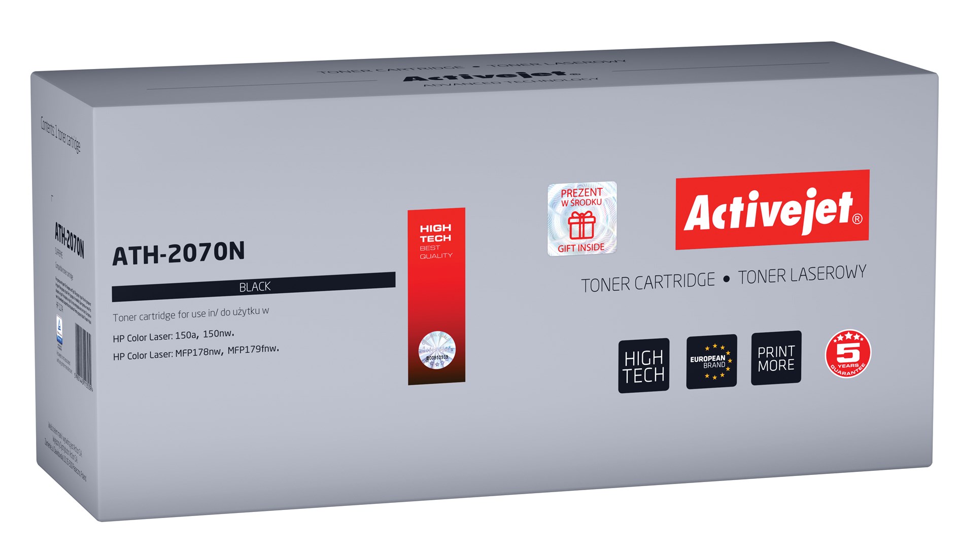 Activejet ATH-2070N toner (nadomestni za HP 117A W2070A/2070A), črn, 1000 strani