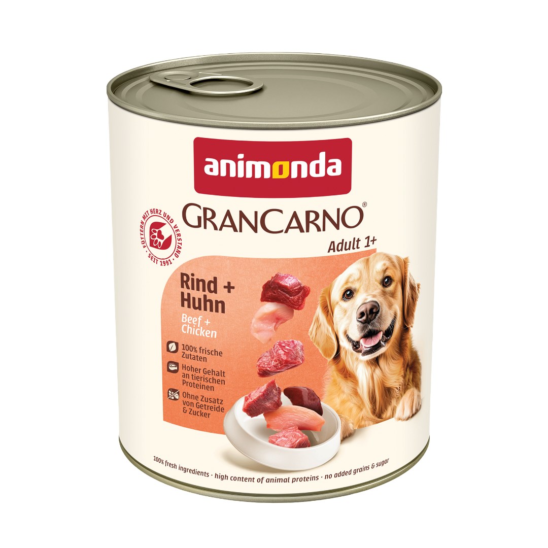 ANIMONDA GranCarno govedina s piščancem - mokra hrana za pse - 800g