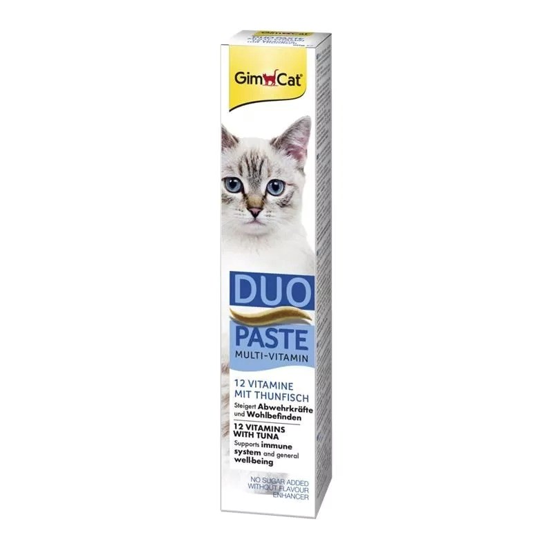 GIMCAT Duo Pasta - Multivitaminska pasta s tuno za mačke, 50g