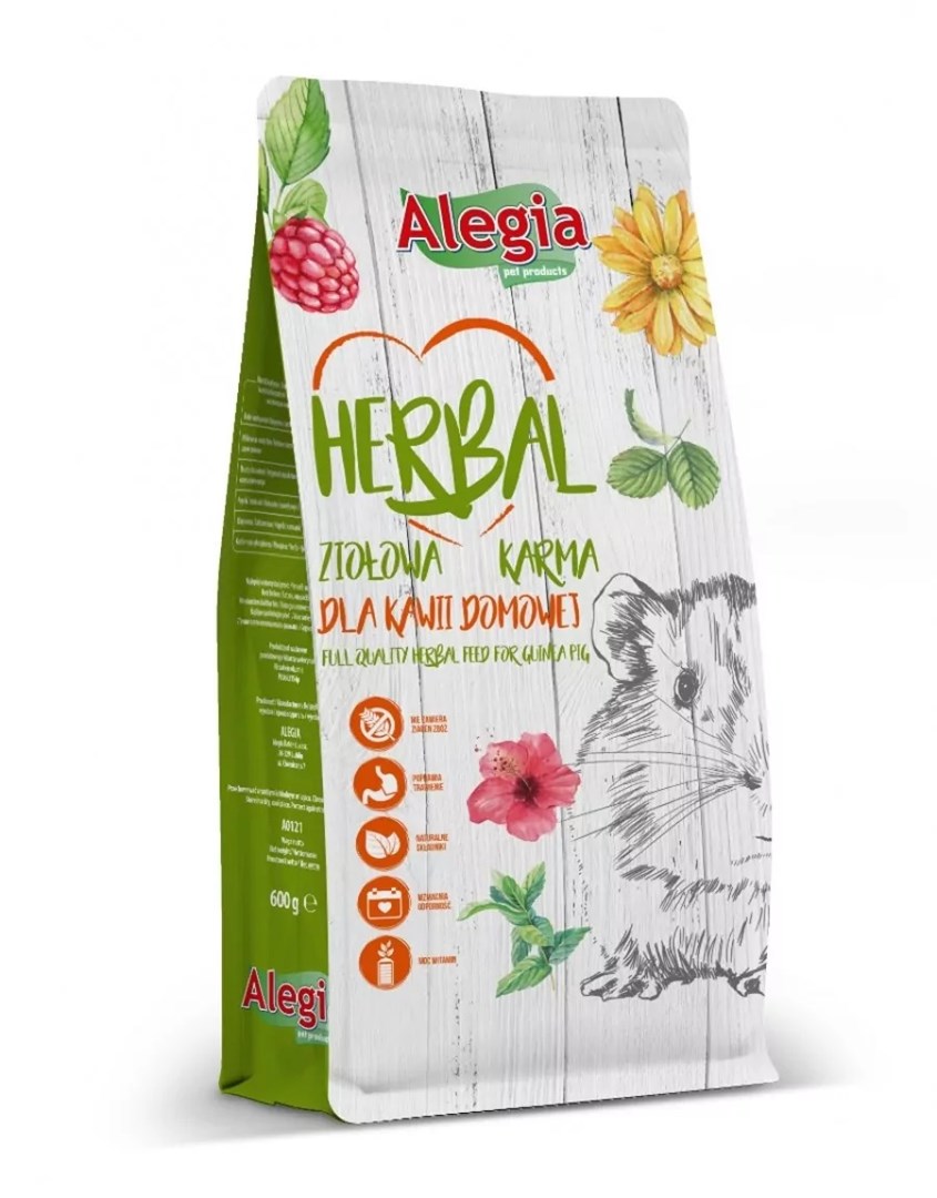 ALEGIA Suha hrana za morsko prašičke z zelenjavo - 600g