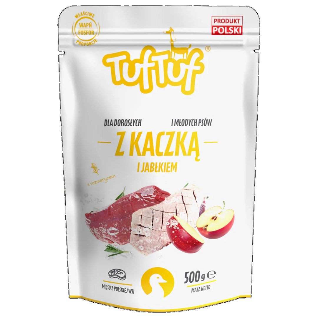 TFT TUF TUF s piščancem in jabolkom - mokra hrana za pse - 500g