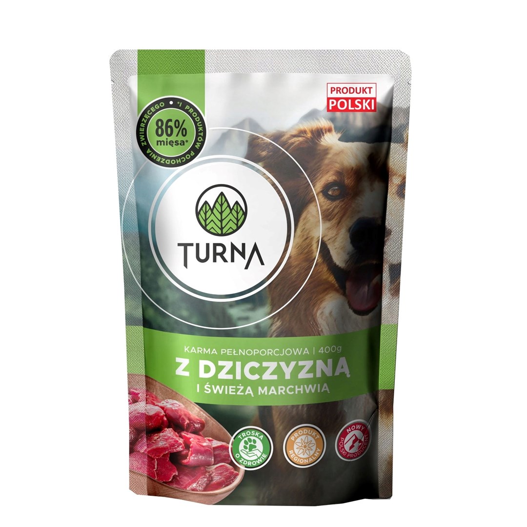 Pasja hrana TUA z divjačino – mokra hrana, 400 g