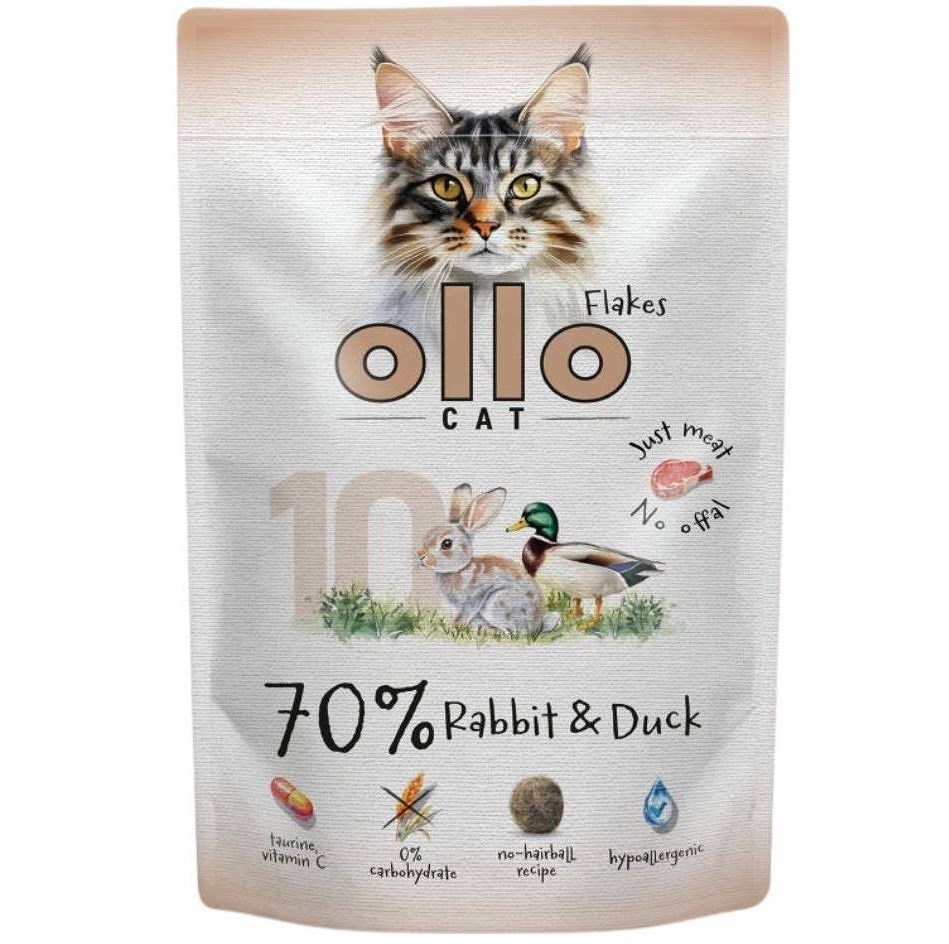 OLLO Cat mokra hrana - zec i patka, 85g