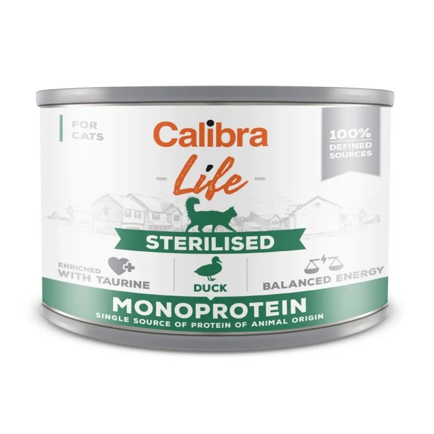 CALIBRA Mokra hrana za mačke Sterilised Raca, 200g