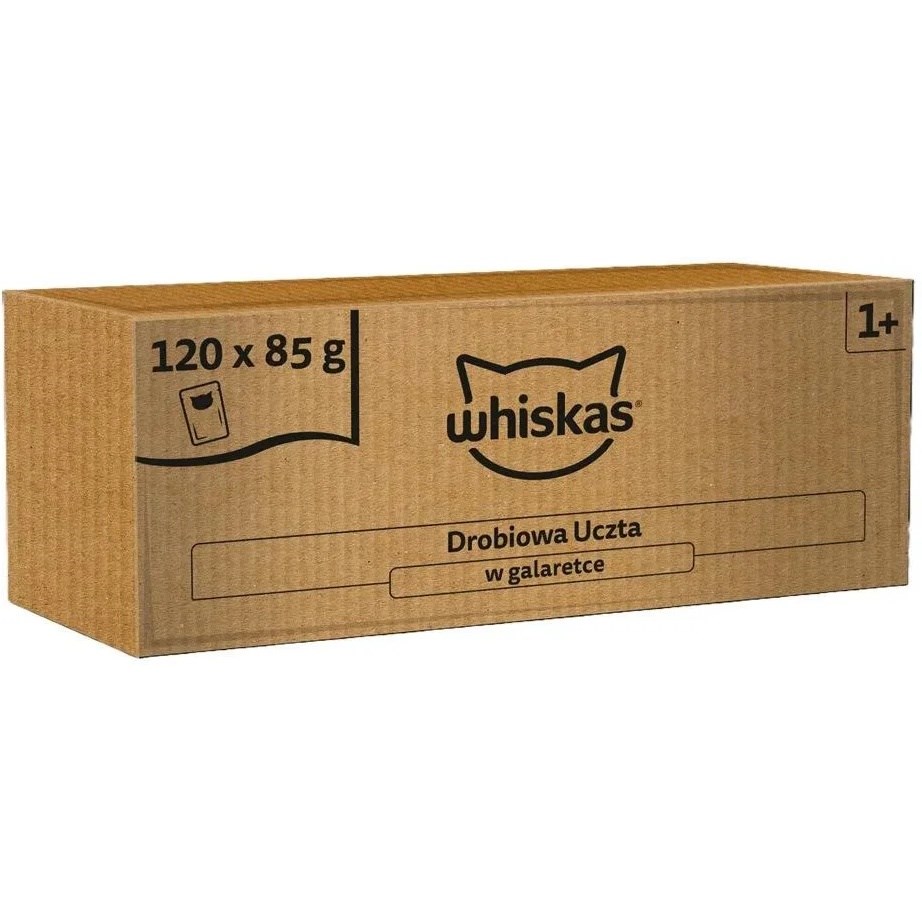 WHISKAS Hrana za mačke v želatini - perutnina (120 x 85 g)
