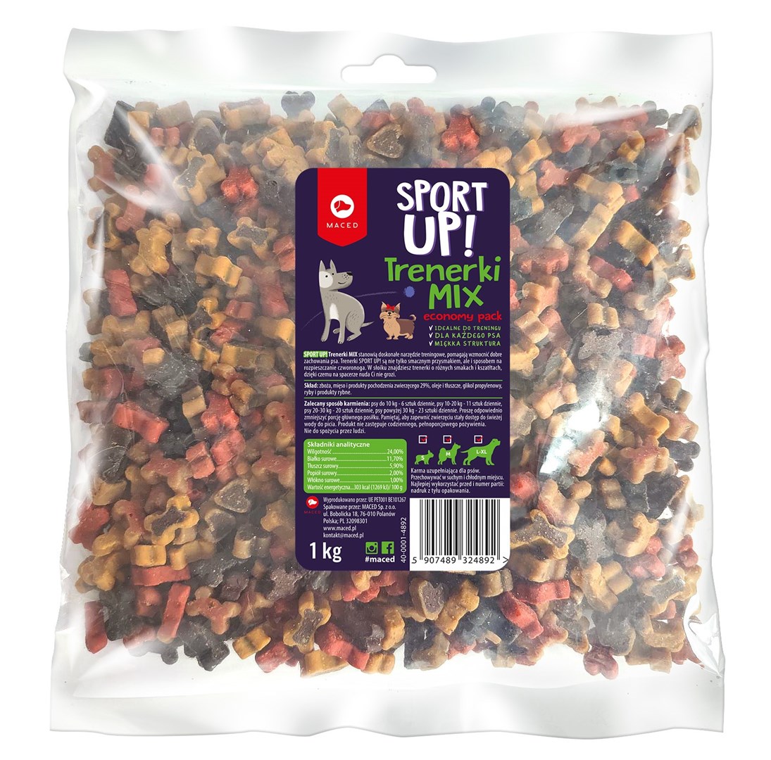 Pasja poslastica - MACED Športna mešanica s kostmi, 1 kg
