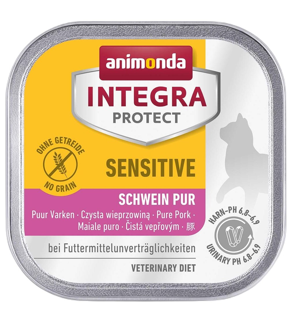 ANIMONDA Integra Protect Mokra hrana za občutljive mačke, svinjina, 100g