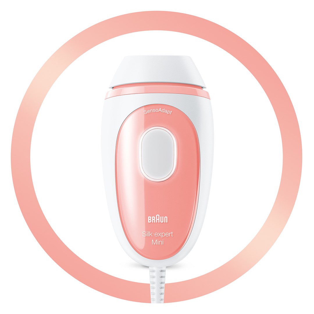 Braun Silk-expert PL1000 epilator z IPL svetlobo, roza/bela