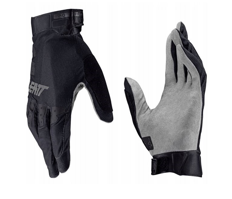 LEATT Glove MTB 2.0 X-Flow kolesarske rokavice, velikost M, črna/siva