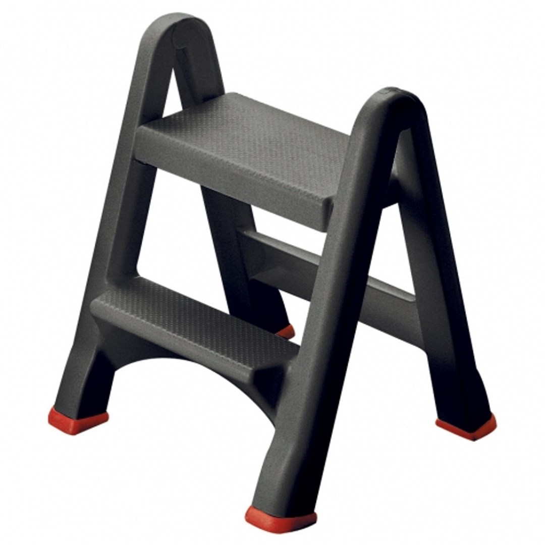 Zložljiva stopnica Curver R034721, Polypropylene (PP), siva/rdeča