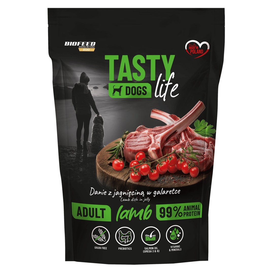 BIOFEED Tasty Dogs Life Lamb mokra hrana za pse, 500g