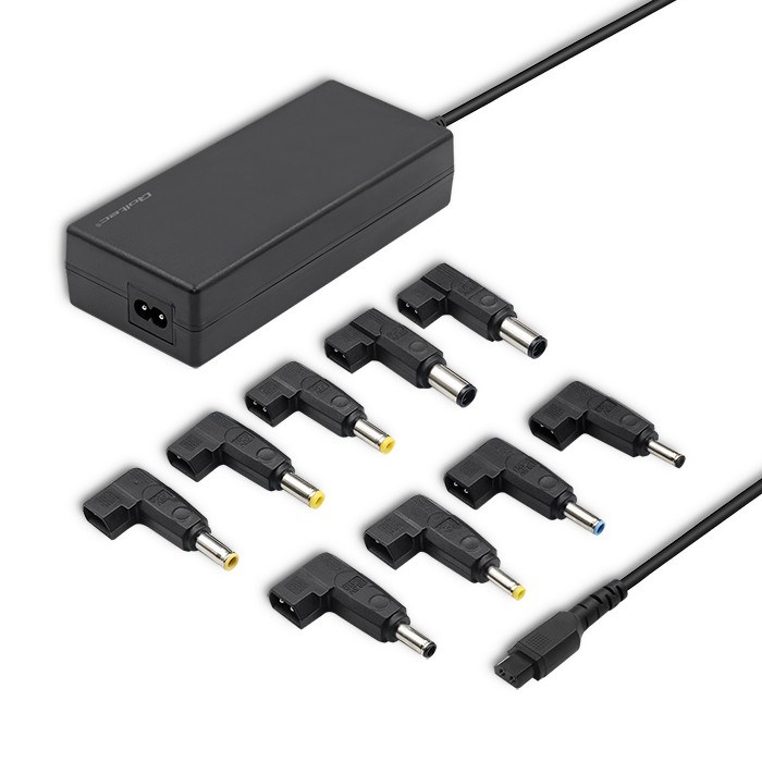 Qoltec 50012 univerzalni napajalnik 90W, 20V, AC-DC, črn + napajalni kabel