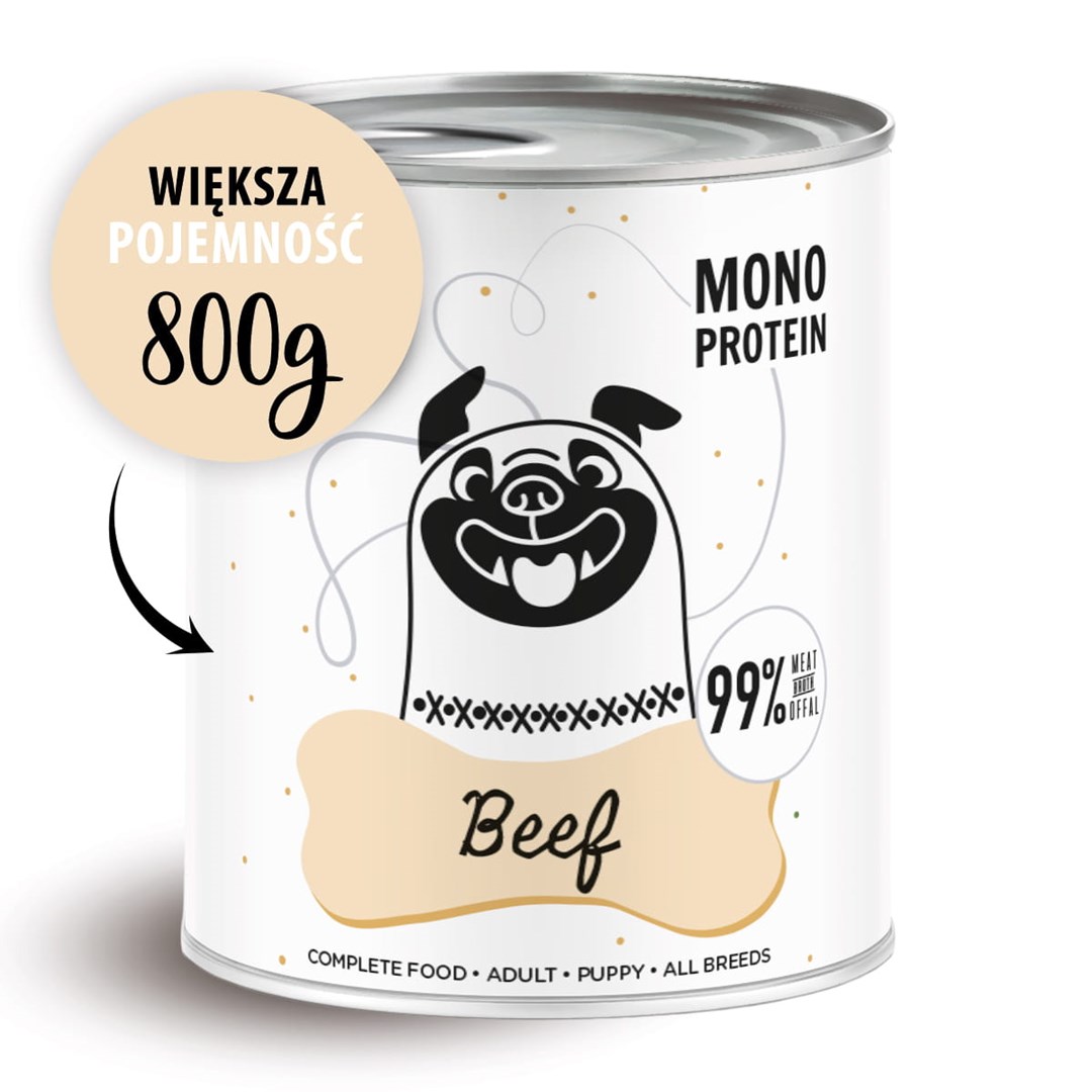 PAKA ZWIERZAKA Pepe Beef - Mokra hrana za pse, 800 g