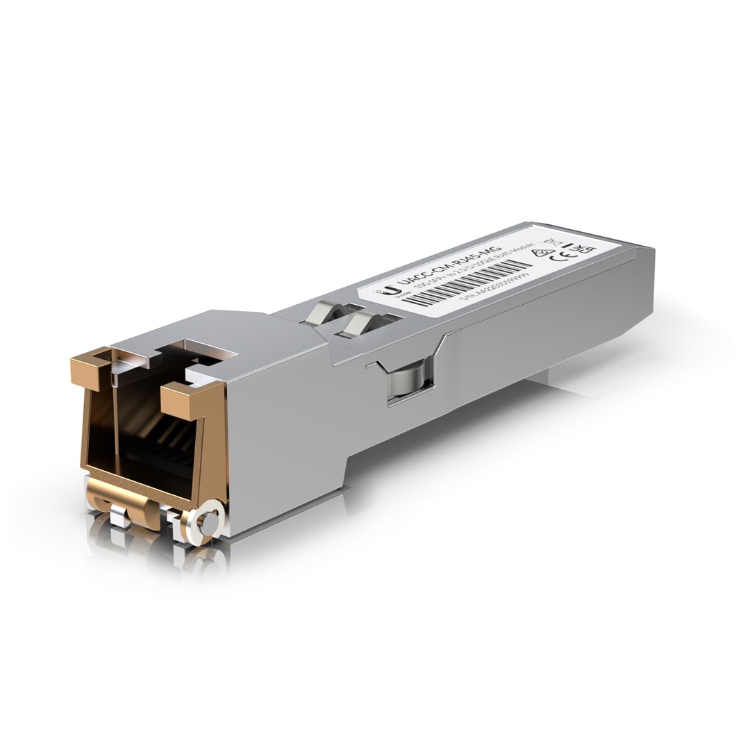 Ubiquiti UACC-CM-RJ45-MG Omrežni transponder modul SFP+, Baker, 10000 Mbit/s