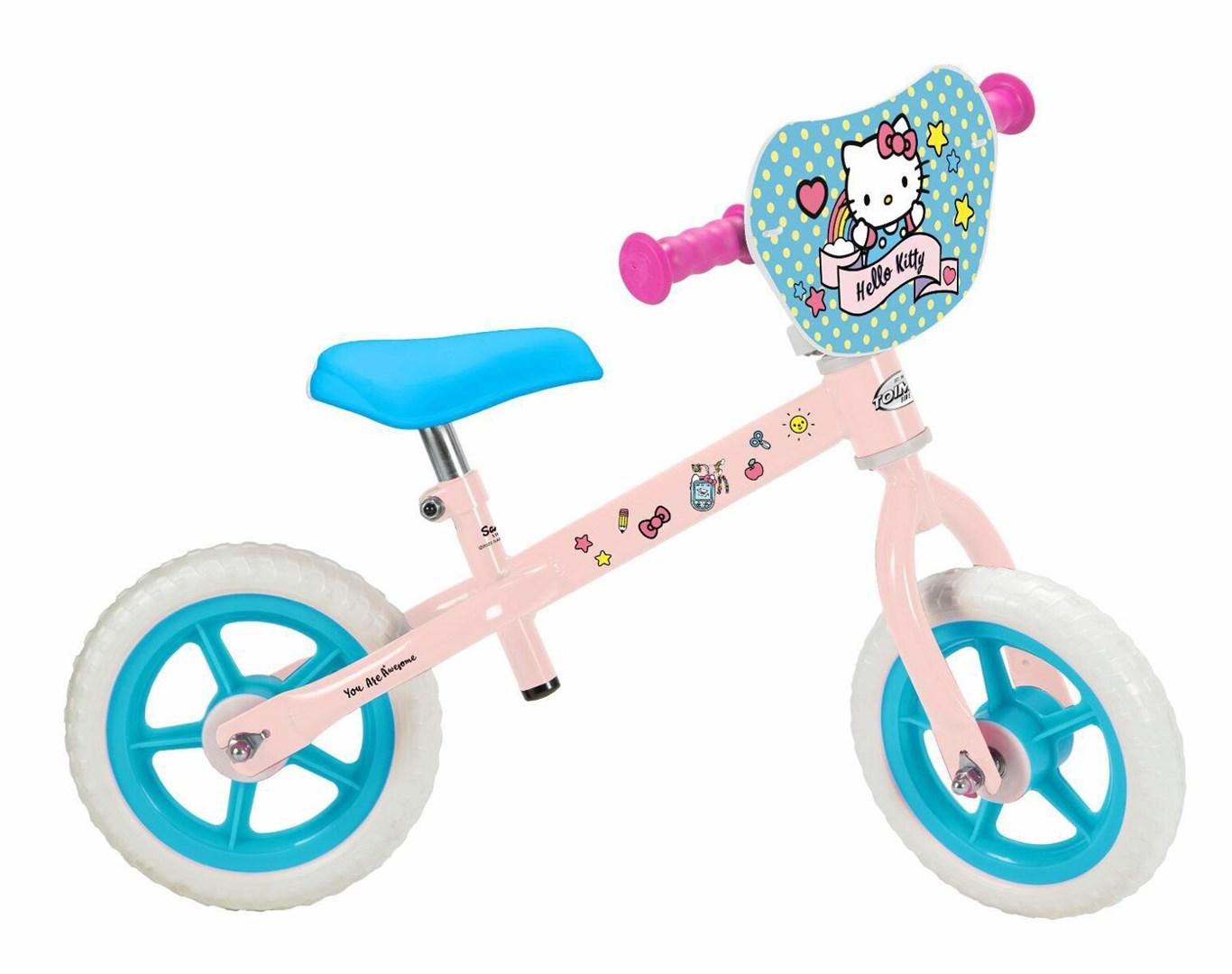 Otroško kolo TOIMSA Hello Kitty 10", roza/modro, 2 kolesi