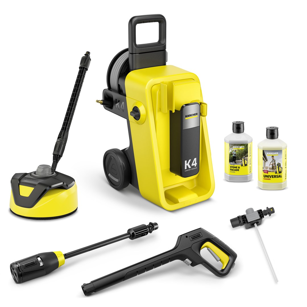 Kärcher K 4 Comfort Premium Home visokotlačni čistilnik 1800W, 420 l/h, rumen