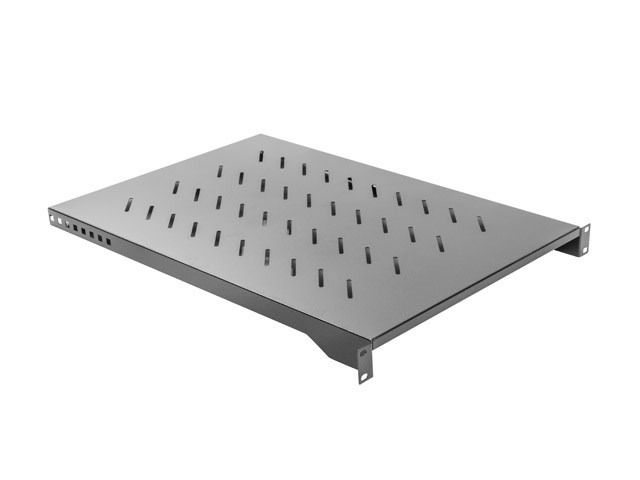LANBERG polica za 19'' omaro 1000mm (1U, 483 x 750 mm, do 15 kg) črna