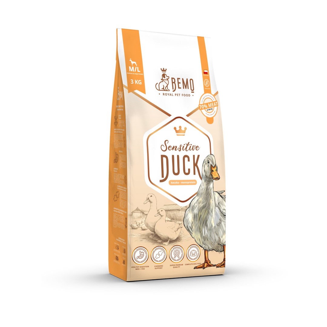 BME Sensitive Duck Medium/Large Mono - suha hrana za pse, 3 kg