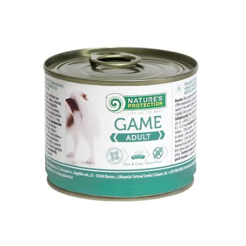NATURE'S PROTECTION Adult Game - Mokra hrana za pse s srnjadjo (200 g)