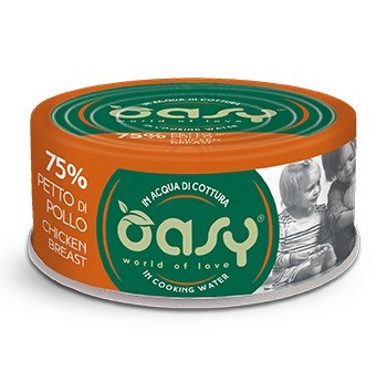 OASY More Love piščančje prsi - mokra hrana za mačke, 70g