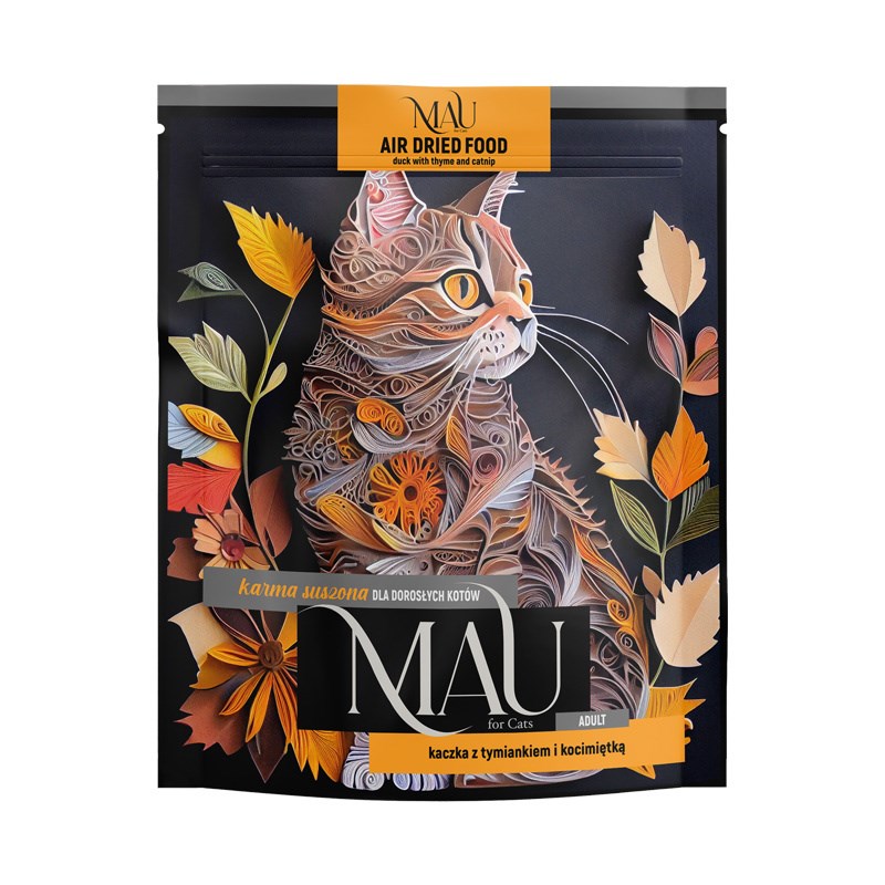 MAU suha hrana za mačke, račje meso s timijanom in mačjo meto, 700g