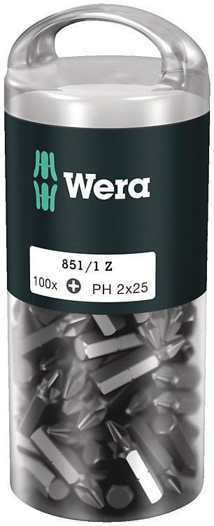 Wera 851/1 Z DIY 100 SiS set 100 nastavkov PH 2 (dolžina 25 mm)