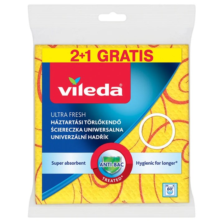 Vileda 3D Univerzalna Krpa - Rumena (3 kos)