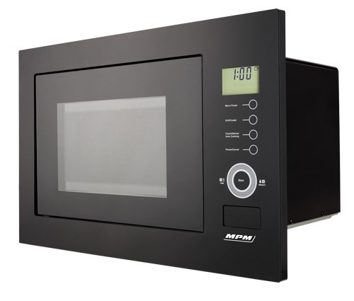 Vgradna mikrovalovna pečica MPM-25-KMI-01, 25 L, 900 W, črna