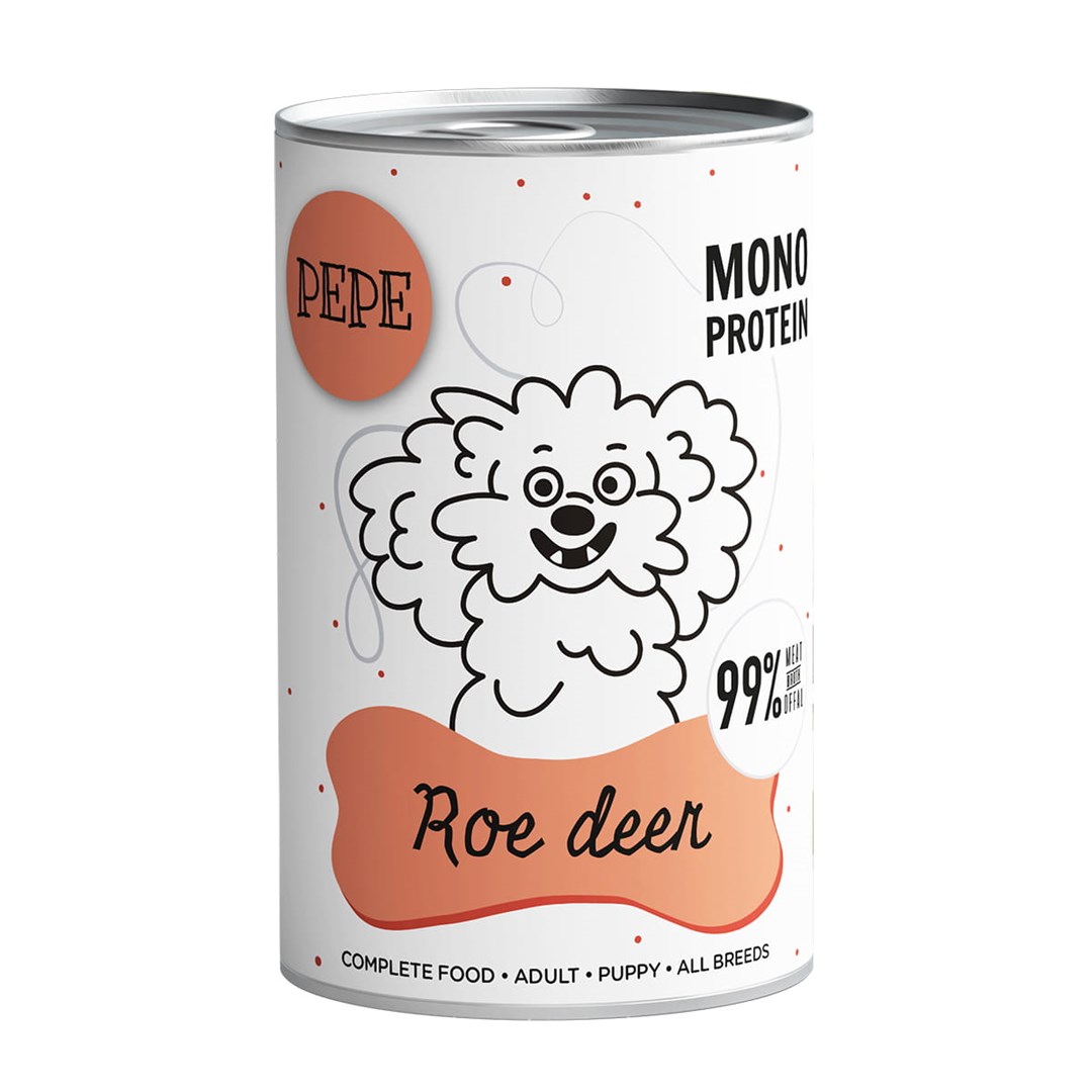 PAKA ZWIERZAKA mokra hrana za pse, jelen, 400g