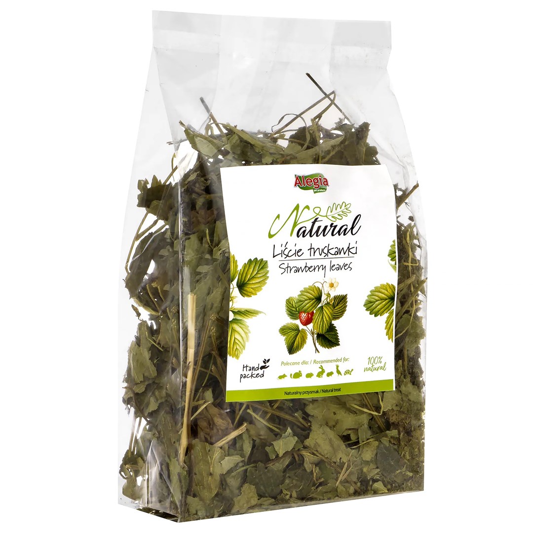 Alegia Jagodne listi - priboljšek za glodavce in kunce (90g)