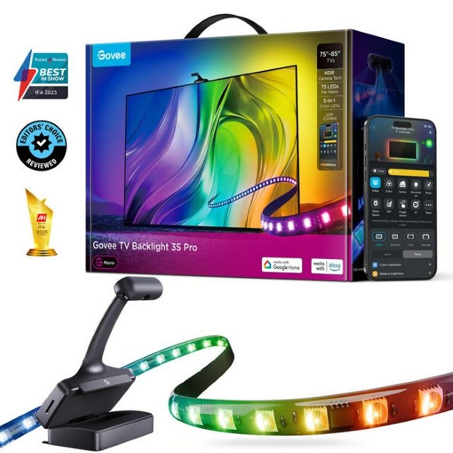 Govee R2A81 Pametna LED svetilka, Wi-Fi/Bluetooth, 5m, črna