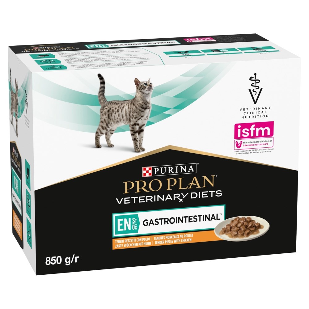 PURINA Pro Plan Veterinary Diets EN St/Ox Gastrointestinal Mokra Hrana za Mačke, Piščanec (10x85g)