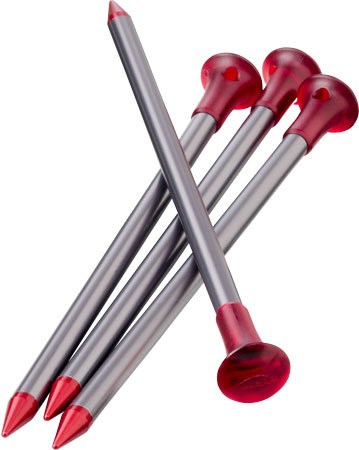 Zaščitni klini MSR Carbon-Core Stake Aluminium, Carbon fiber Red, Silver 4 kosi