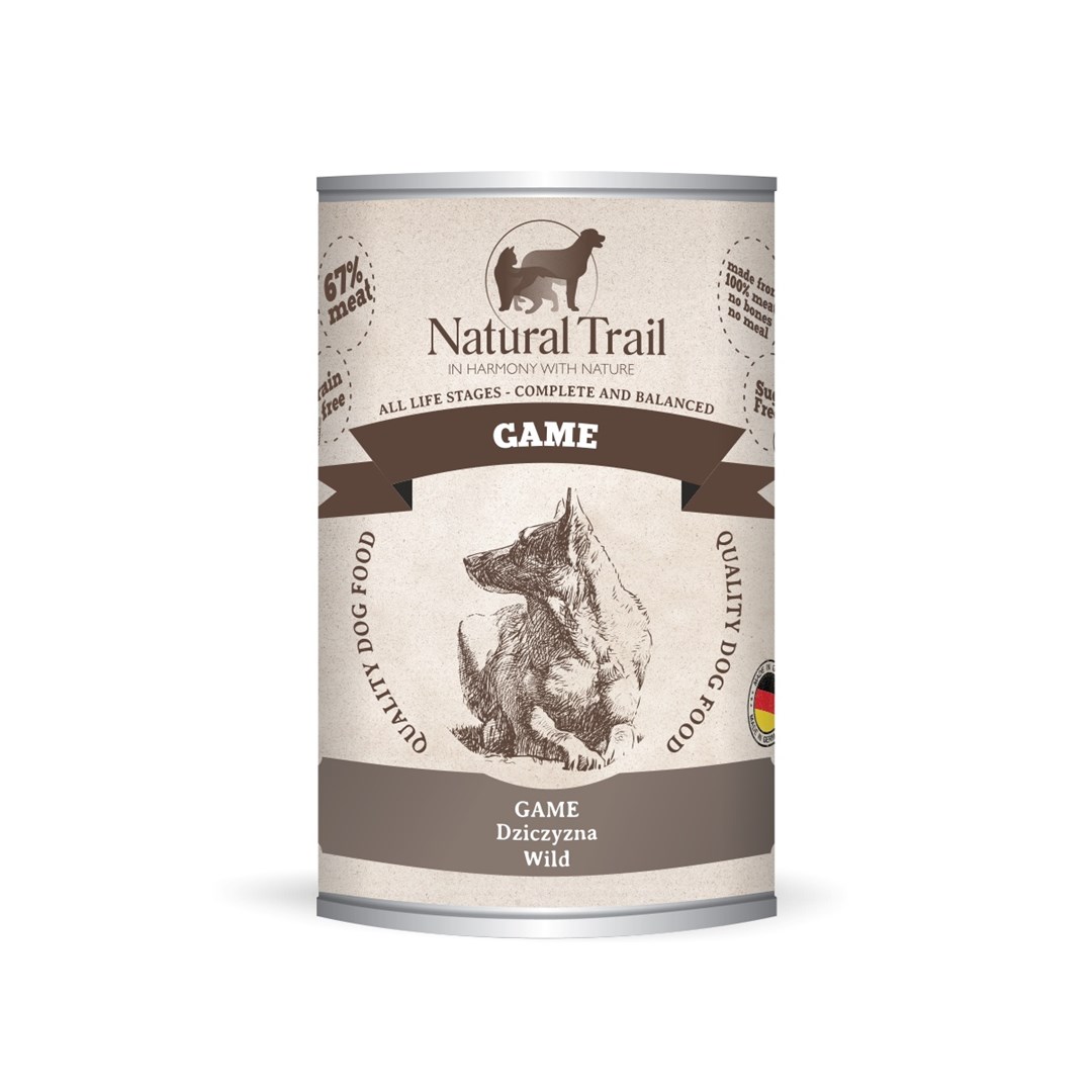 NATURAL TRAIL Mokra hrana za pse - Game Meat, 400 g