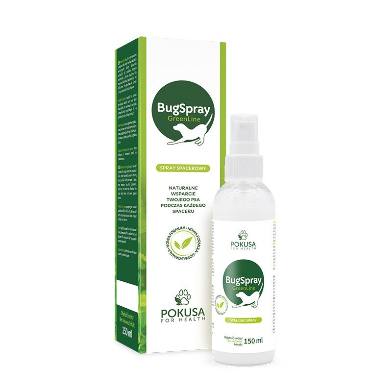 POKUSA GreenLine sprej proti klopom in insektom za pse, 150 ml
