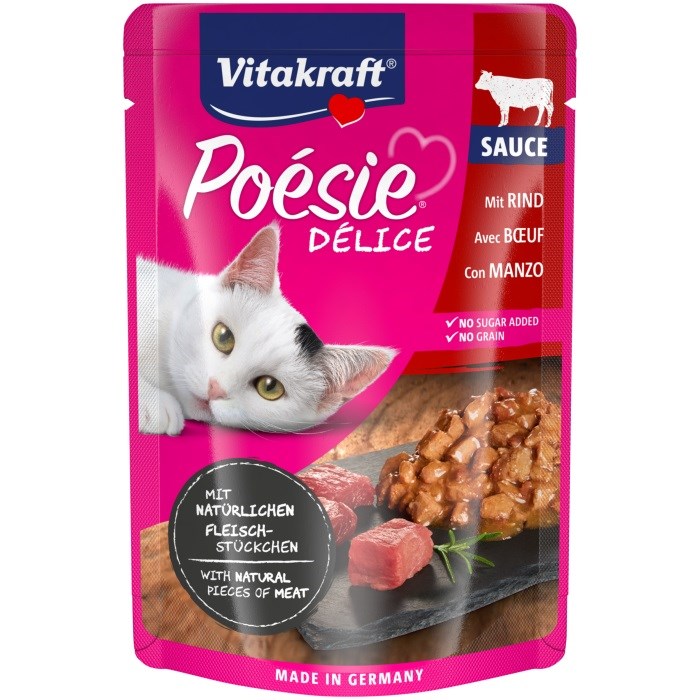 Vitakraft Poesie Delice hrana za mačke, govedina, 85 g